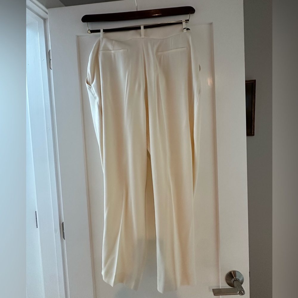 Massimo Dutti Off-White Trousers